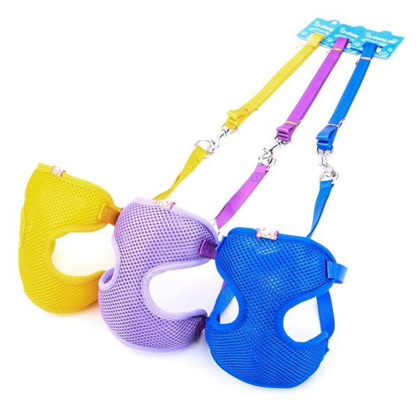 

dog collars & leashes pet cat products grid net cloth harnesses vest goods