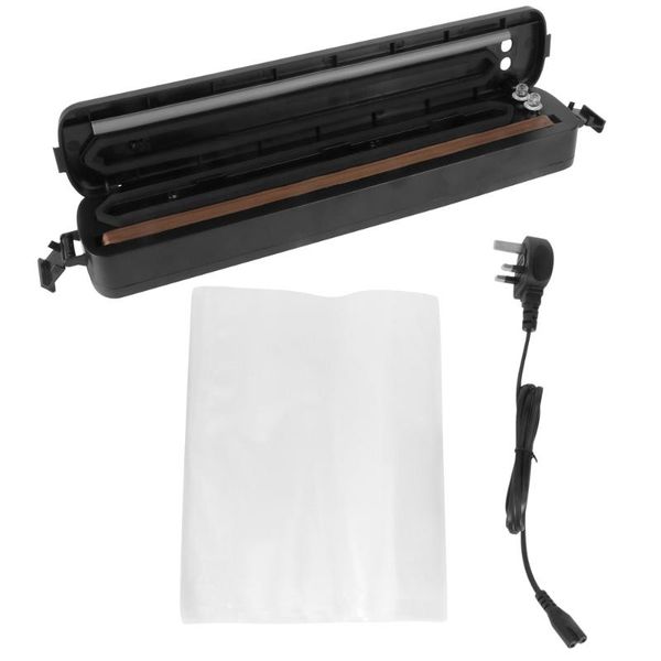 

bag clips portable automatic vacuum machine for food preservation vaccum packing with 15pcs bags (us plug)