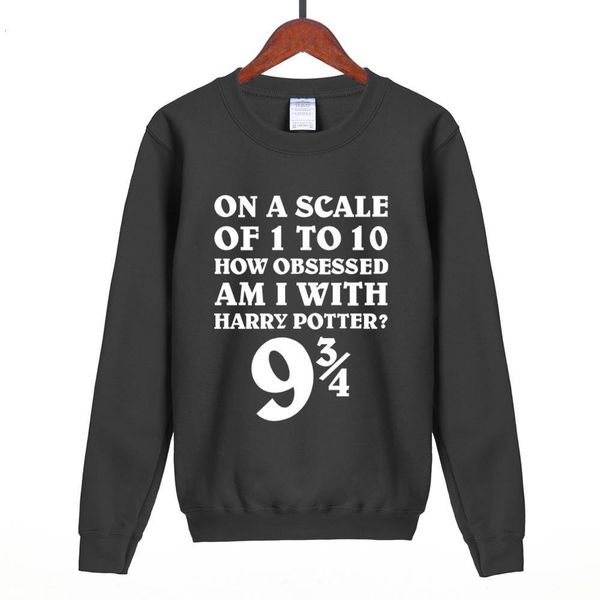 

warm oversize hallows women sweatshirt 2021 autumn winter style fleece loose hoodies hogwarts hooded, Black