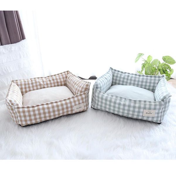 

kennels & pens imitation cotton cattery pad dog beds for medium and small dogs pets accessories supplies four seasons thicken pet bed