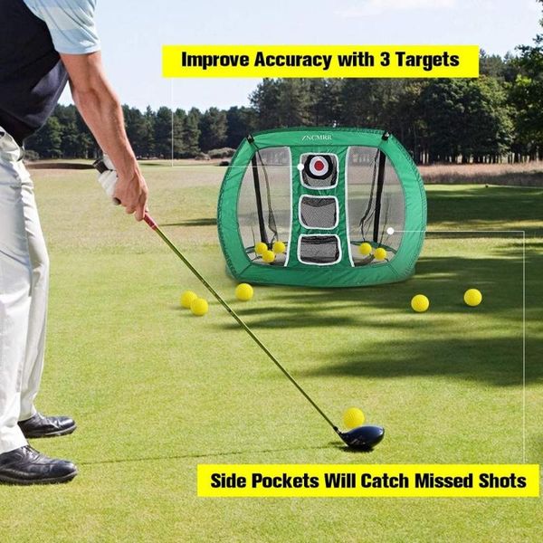 

golf training aids nylon practice net indoor outdoor chipping pitching cages portable mats