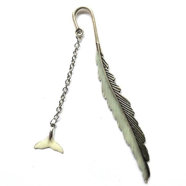 

bookmark silver copper luminous night whale tail leather shape bookmarks teacher gifts for books