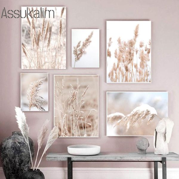 

paintings autumn scenery wall posters reed canvas painting hay prints wheat print modern poster decoration nordic living room home decor