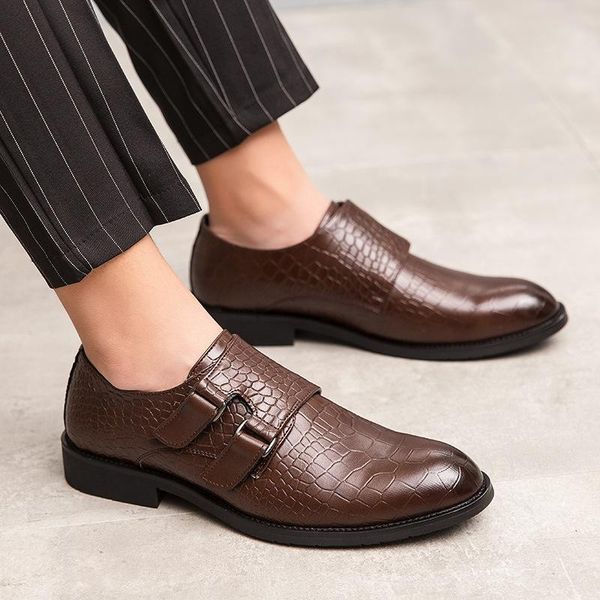 

dress shoes men's leather genuine business spring fashion wedding, Black