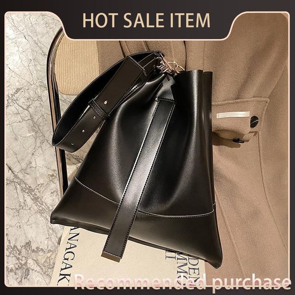 

designer new quality tote capacity 2021 fashion large bucket pu casual women's messenger bag high bag shoulder leather handbag fcbqg