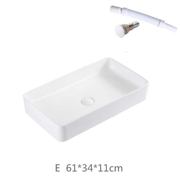 

2021 new ceramic disinfector in bathroom 60x35 cm white above basin with shampoo dissipators of drainage pipes sy1k