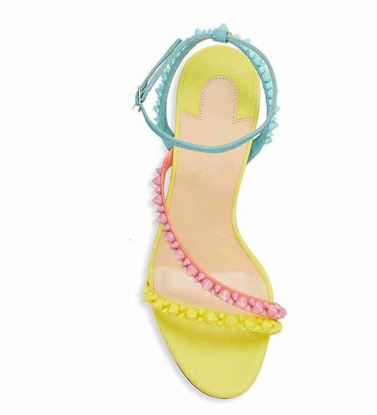 

red 21s discount soles shoe women shoes summer sandals wedding bride heels mafaldina leather with spike luxury designs bottoms high, Black