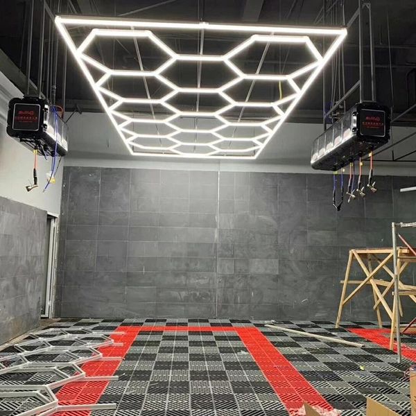 

working light s ge8001 hexagon led for garage workshop car showroom