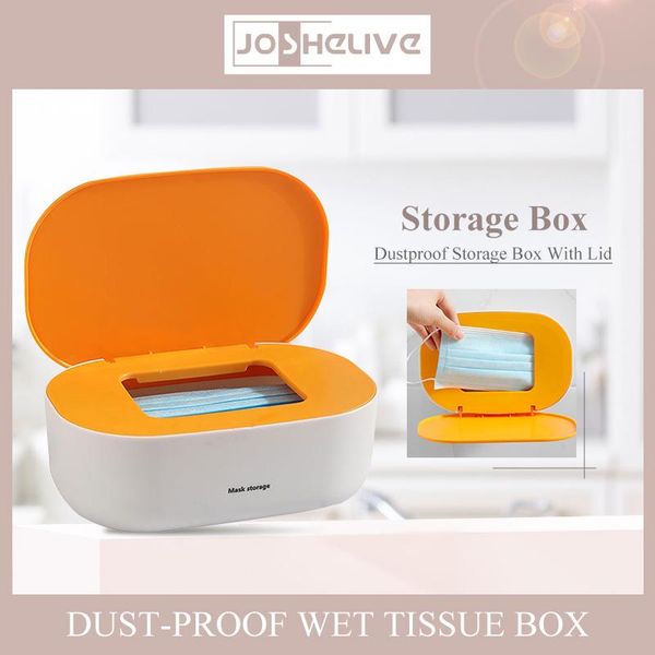 

tissue boxes & napkins multifunctional paper mask storage box wet baby wipes dispenser holder household dust-proof with lid