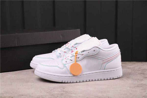 

genuine jumpman 1 men's and women's basketball shoes low-high-quality couple sports shoelace shoe box original size 36--47.5