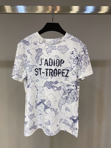 

2021 spring and autumn new women's clothing personalized land and water map constellation jungle landscape painting graffiti print shor, White