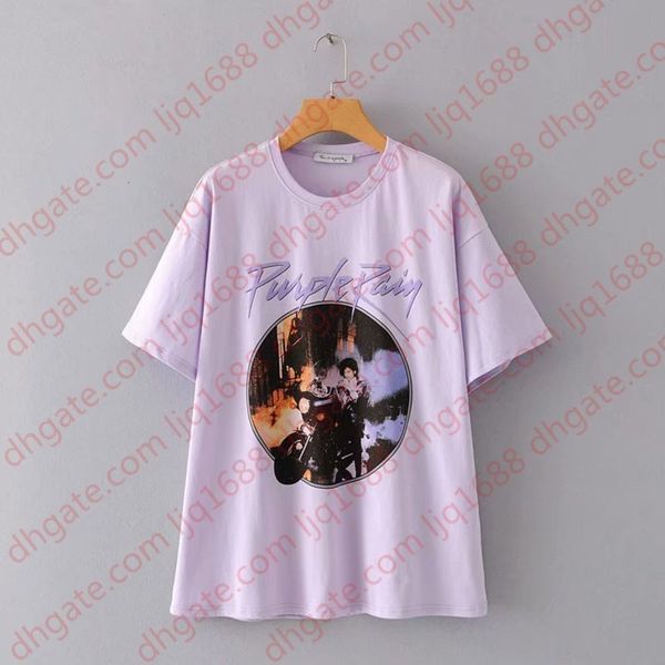 

women cotton t shirts purple letter printed tee shirt 2020 fashion spring summer casual t-shirts streetwear tees short sleeve blouses, White