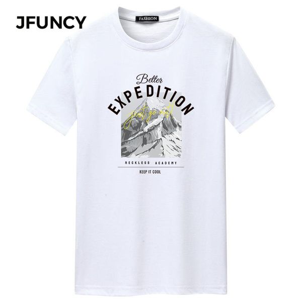 

men's t-shirts jfuncy oversize 5xl casual loose men tshirt harajuku clothing summer short sleeve man graphic tee shirts male streetwear, White;black