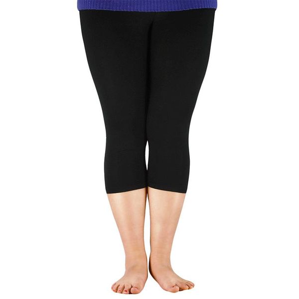 

women's leggings 2021 solid women fashion high waist workout bamboo fiber jeggings plus size trousers for 7xl, Black