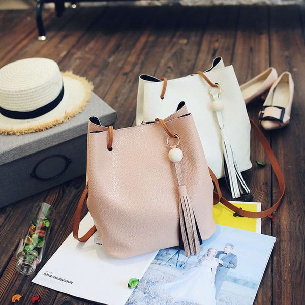

hbp 2021 bucket female autumn fashion new tassel portable one shoulder messenger bag