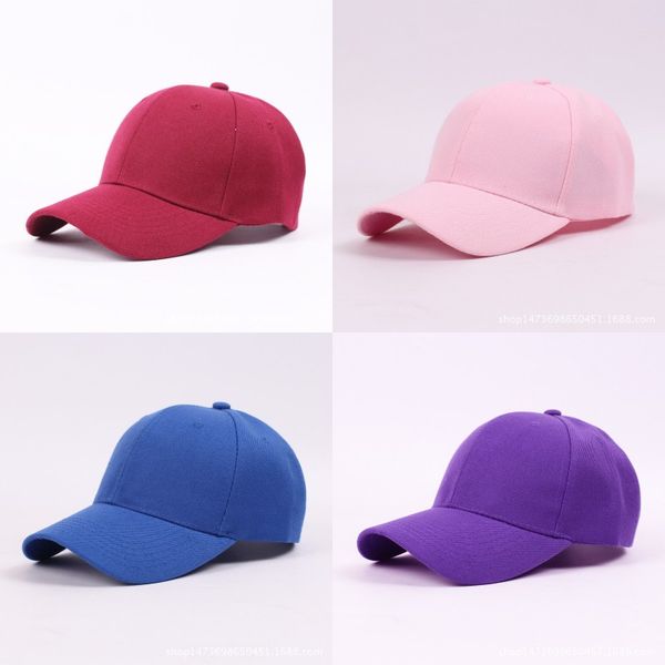 

baseball cap classic adjustable plain hat men women 285 x2, Black;white