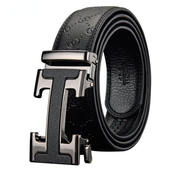 

belts rolly men's fashion designer leather belt automatic buckle male unisex, Black;brown