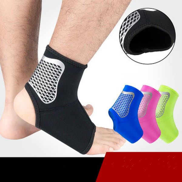 

ankle support 1pcs protect brace strap achille tendon sprain foot bandage outdoor running sport fitness band, Blue;black