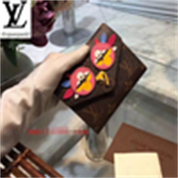 

clutches brand wallet designer luxury compact s8mi m60660 wallets wallet chick evening love chain bird pattern purse tri-fold wallet long ke