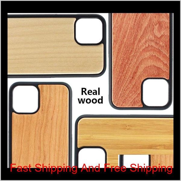 

bamboo handmade for iphone 11 pro wood+silicone case wooden cover for iphone xs max 7/8 plus samsung galaxy s9 s10 plus case suksh ly9ob