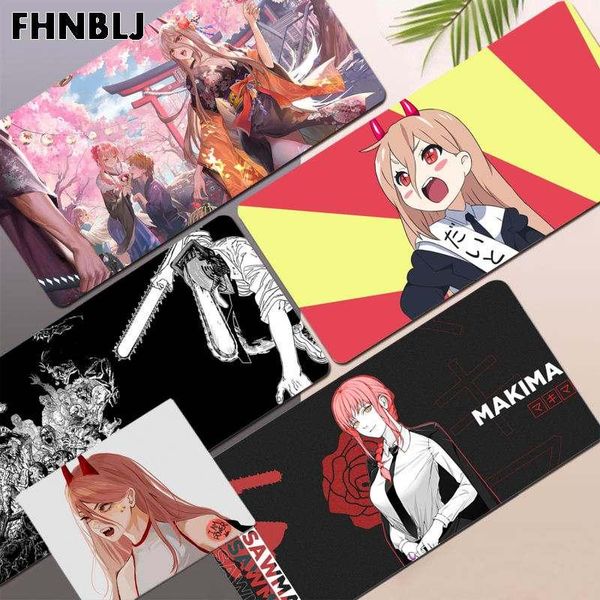 

mouse pads & wrist rests fhnblj chainsaw man manga denji pochita devil makima anime large/small pad to game size for large edge locking