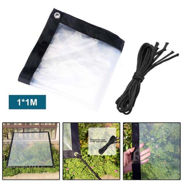 

planters & pots 100*100cm cover film tarpaulin frame garden outdoor plants growing
