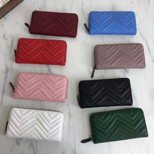 

2021 fashion flowers designer wallets luxurys men women leather bags classic letters key coin purse original box plaid card holder 443123a, Red;black