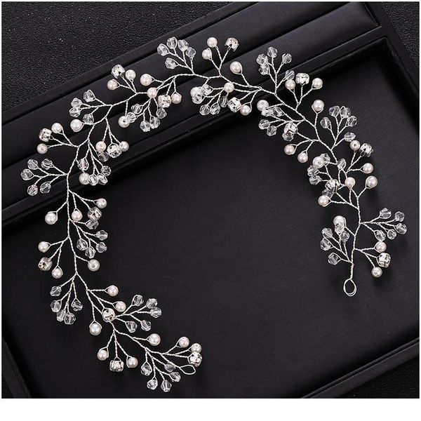 

trendy wedding hair accessories pearl rhinestone crystal headdress bride headband ladies hair band bride hair band jllvff