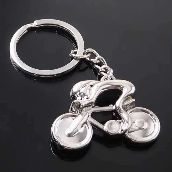 

keychains men's bicycle key ring car creative world championship souvenir gift, Silver