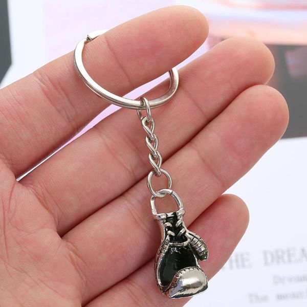 

personalized simple boxing glov alloy key ring versatile bag pendant