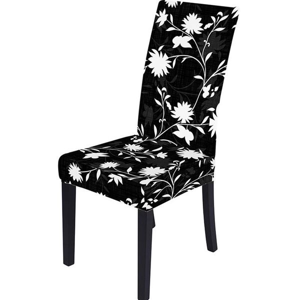 

floral printing elastic chair cover stretch dining office chair slipcovers case seat cover restaurant banquet home decoration