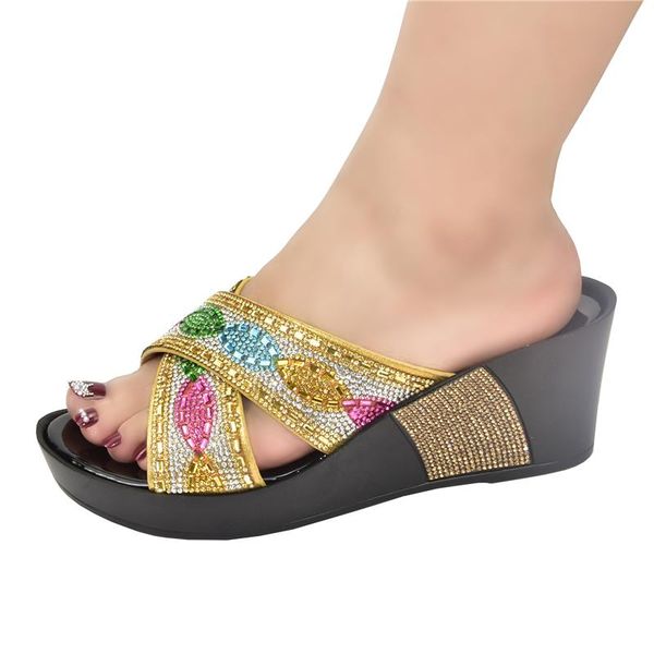 

dress shoes fashion ladies summer slippers good quality women footwear comfortable wedding female, Black