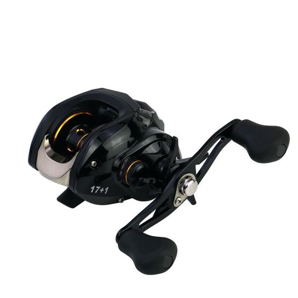 

baitcasting reels 17+1bb drip tanker black magnetic brake system metal hollow wire cup / rocker arm, anti-corrosion, anti-fouling, durable