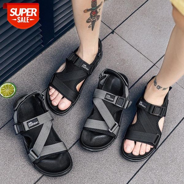 

men sandals gladiators casual roman shoes outside breathable mens sandals summer comfortable light sandalias hombre plus size 46 #ul0y, Black