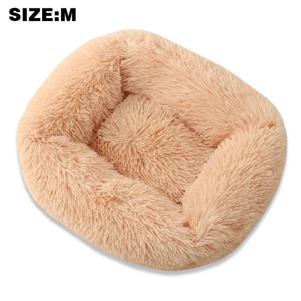 

kennels & pens travel basket home pet supplies cat bed washable indoor outdoor square plush soft portable winter warm anti slip sleeping mat