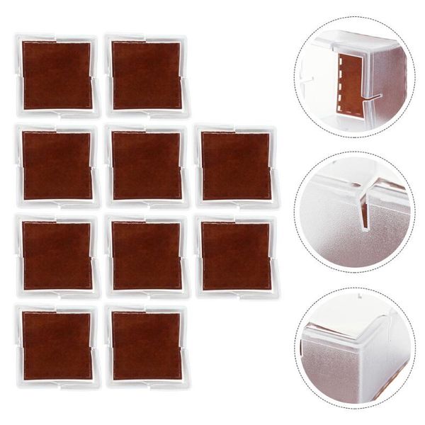 

carpets 10pcs square shape table feet mat chair caps non-skid protectors