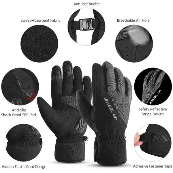 

ski gloves winter waterproof windproof warm snowboard bicycle for adult