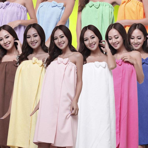 

towel superfine fiber bowknot bath skirt wipe bosom 100 change 75*140cm