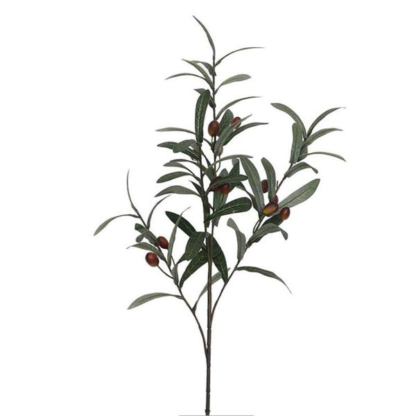 

artificial european olive tree branches with olive fruit leaves for home l wedding diy decoration flowers plants wreath leaf