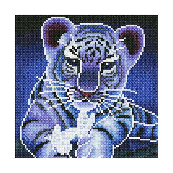 

diamond painting glow in dark 5d luminous diy craft partial round drill rhinestone embroidery resin gift baby tiger