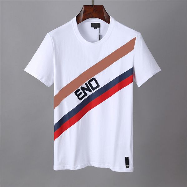 

famous mens designers t shirt polos men women couples casual short sleeve mens round neck stylist tees 4 colors k88, White;black