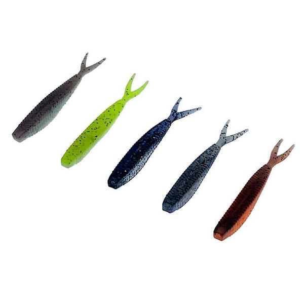 

8pcs/lot 6cm 1.5g easy shiner soft lure fishing wobblers fishing lure sile bait double color carp artificial bait jllyry