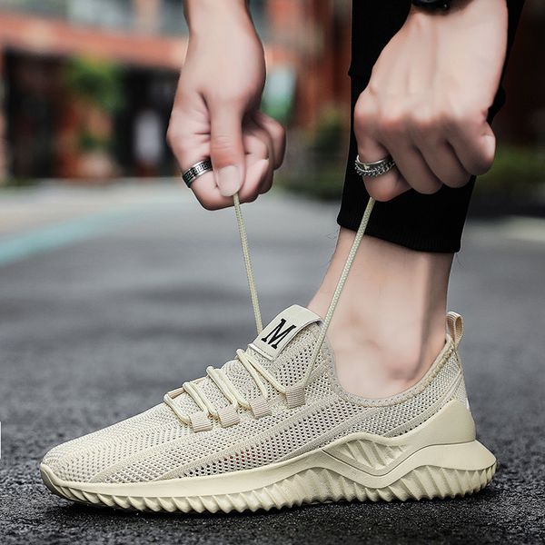 

outdoor new popular style men running shoes lace up athletic shoes walking jogging sneakers comfortable