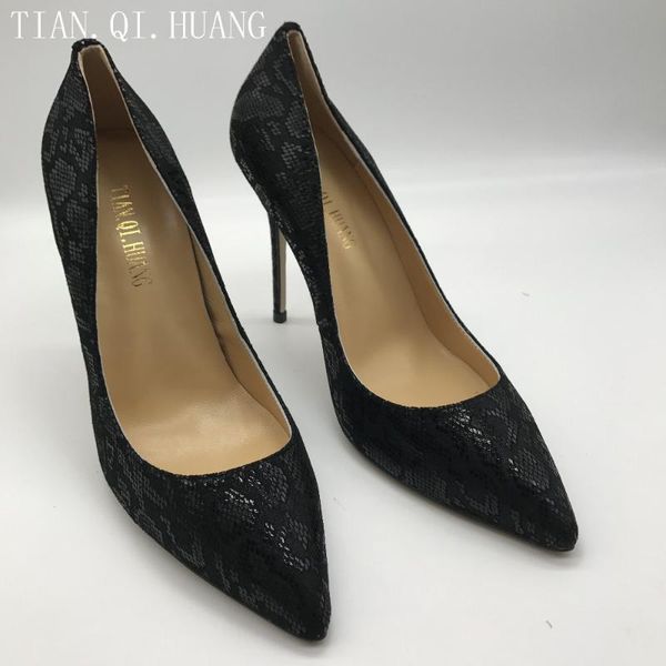 

dress shoes arrival womens pumps high heels wedding woman genuine leather size :35-42 tian.qi.huang brand, Black
