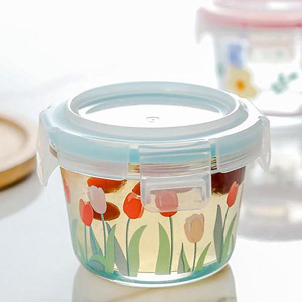 

storage bottles & jars 130ml mini sealed glass container jam box practical snack case kitchen accessories for home