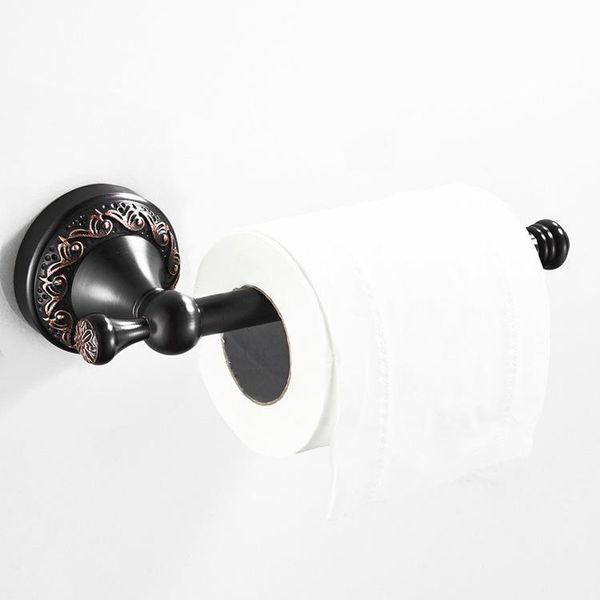 

toilet paper holders retro black bronze towel bar brass cover simple roll holder.
