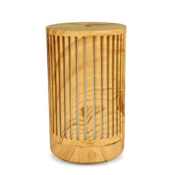

humidifiers creative air purifier ultrasonic aroma diffuser humidifier wood grain colorful light essential oil for home 125