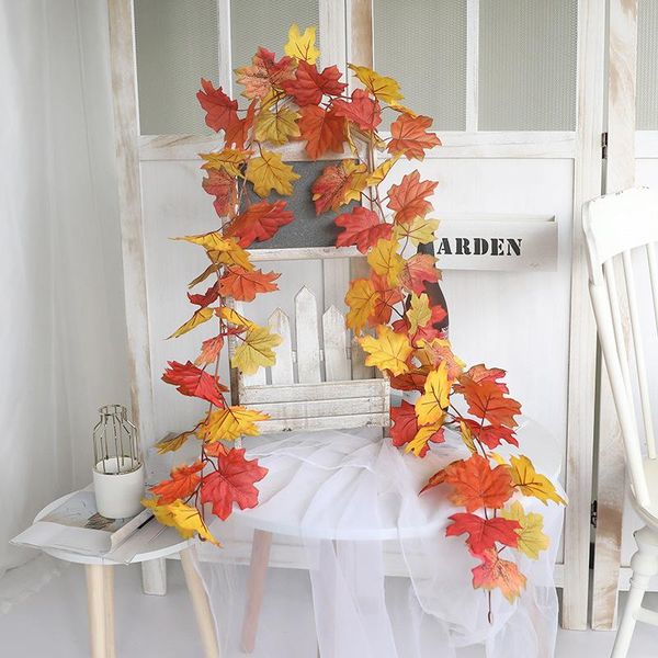 

decorative flowers & wreaths halloween autumn decorations simulation thanksgiving decoration home wall rattan