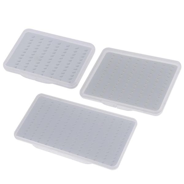 

fishing accessories outdoor slim easy-grip foam clear lures bait hook box tool