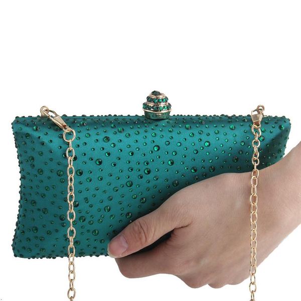 

elegant wedding handbag women's clutch diamonds party bags ladies gold silver banquet evening bag ladies chain crossbody bag